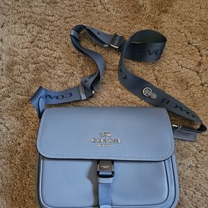 Coach Pace Slate Blue Shoulder Bag